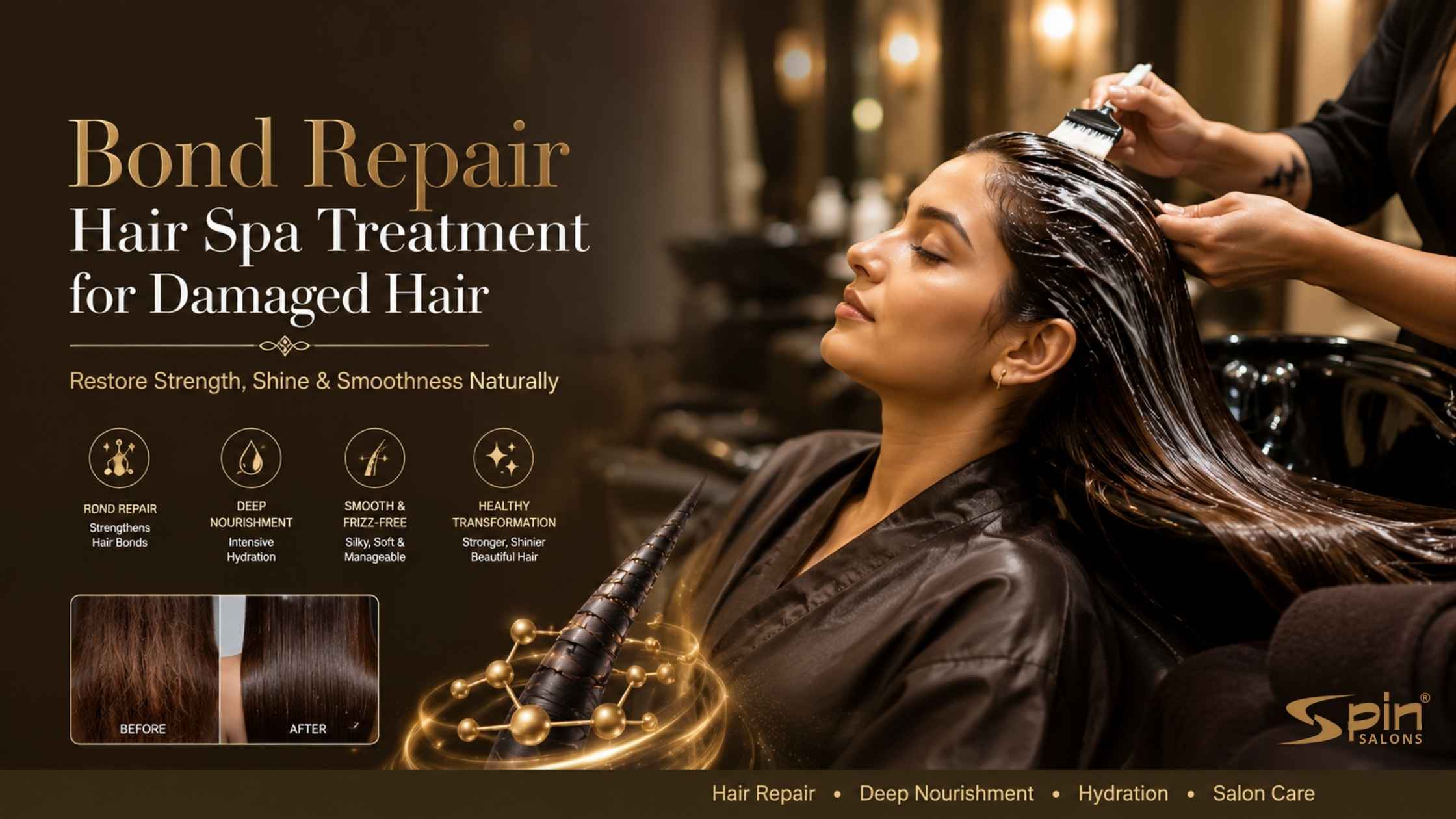 Bond Repair Hair Spa Treatment for Damaged Hair