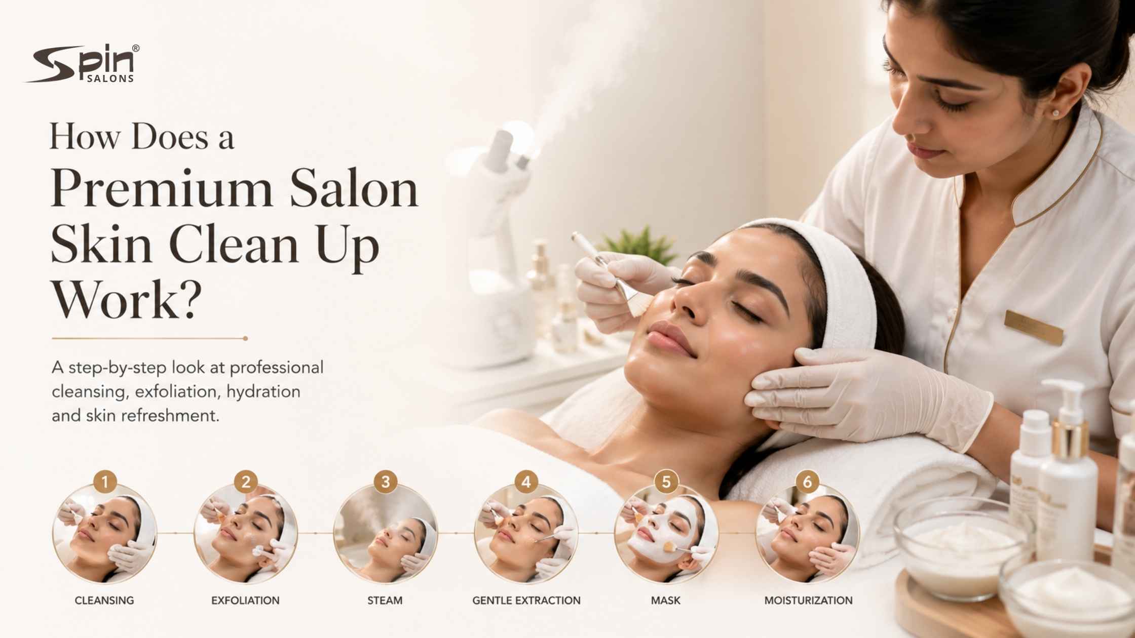 How Does a Premium Salon Skin Clean Up Work?