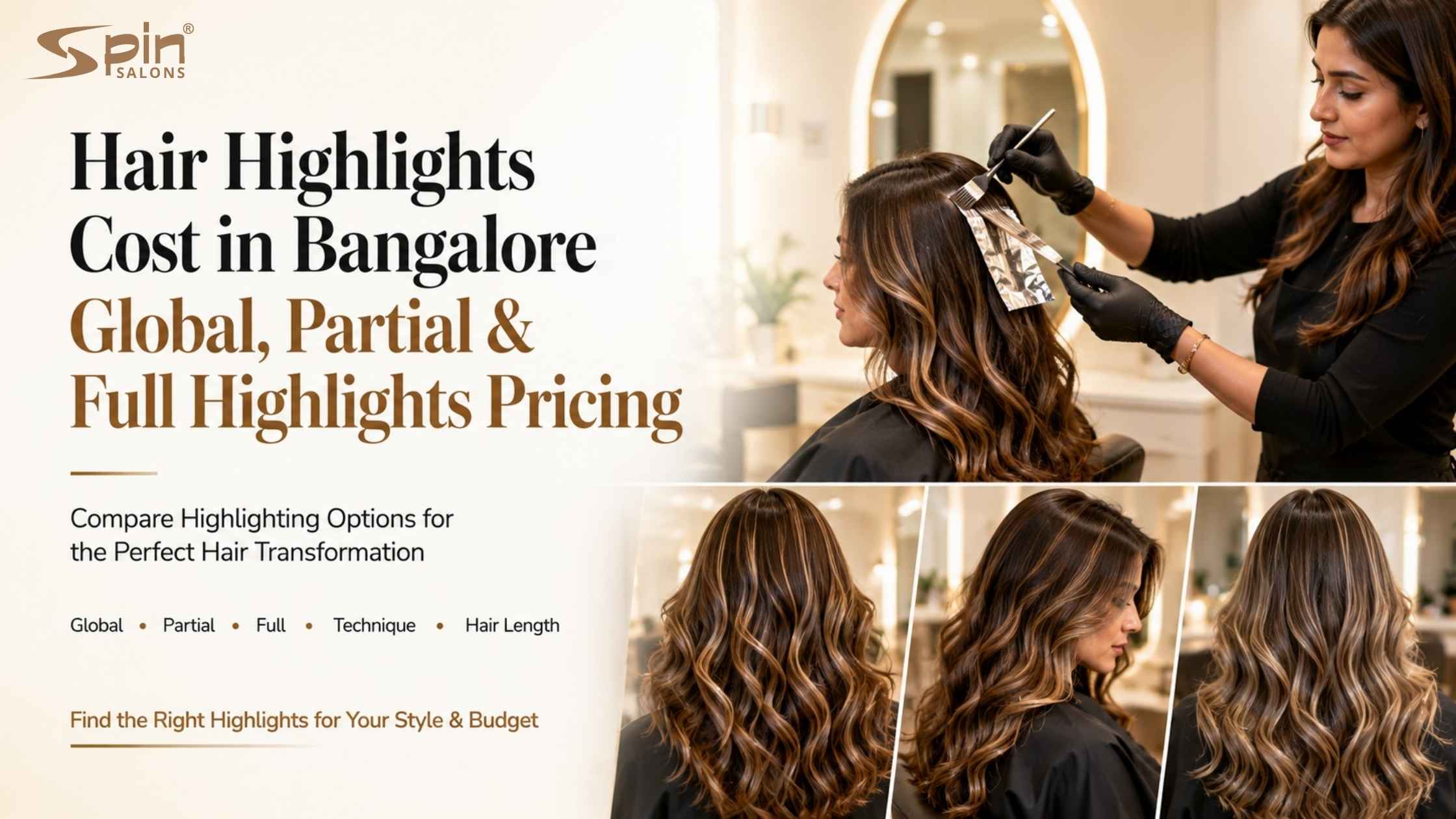 Hair Highlights Cost in Bangalore: Global, Partial & Full Highlights Pricing