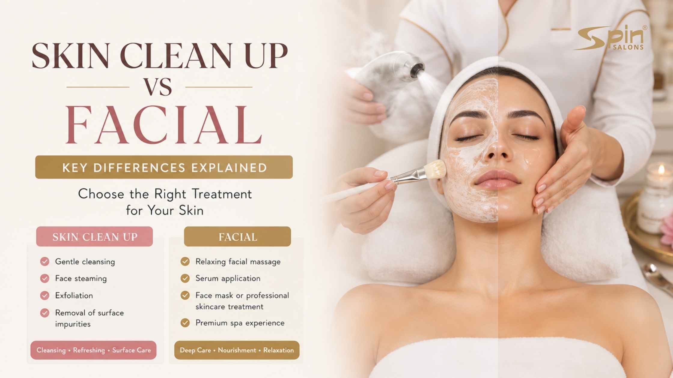 Skin Clean Up vs Facial: Key Differences Explained