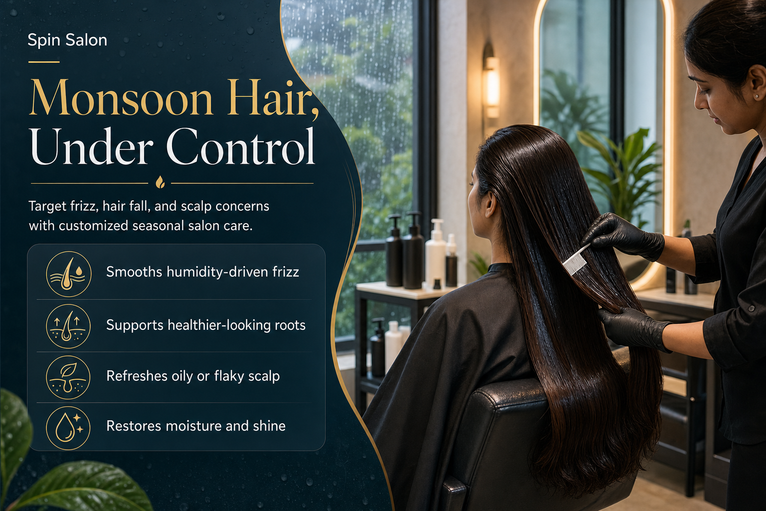 Best Monsoon Hair Treatment: Control Frizz, Hair Fall & Scalp Problems