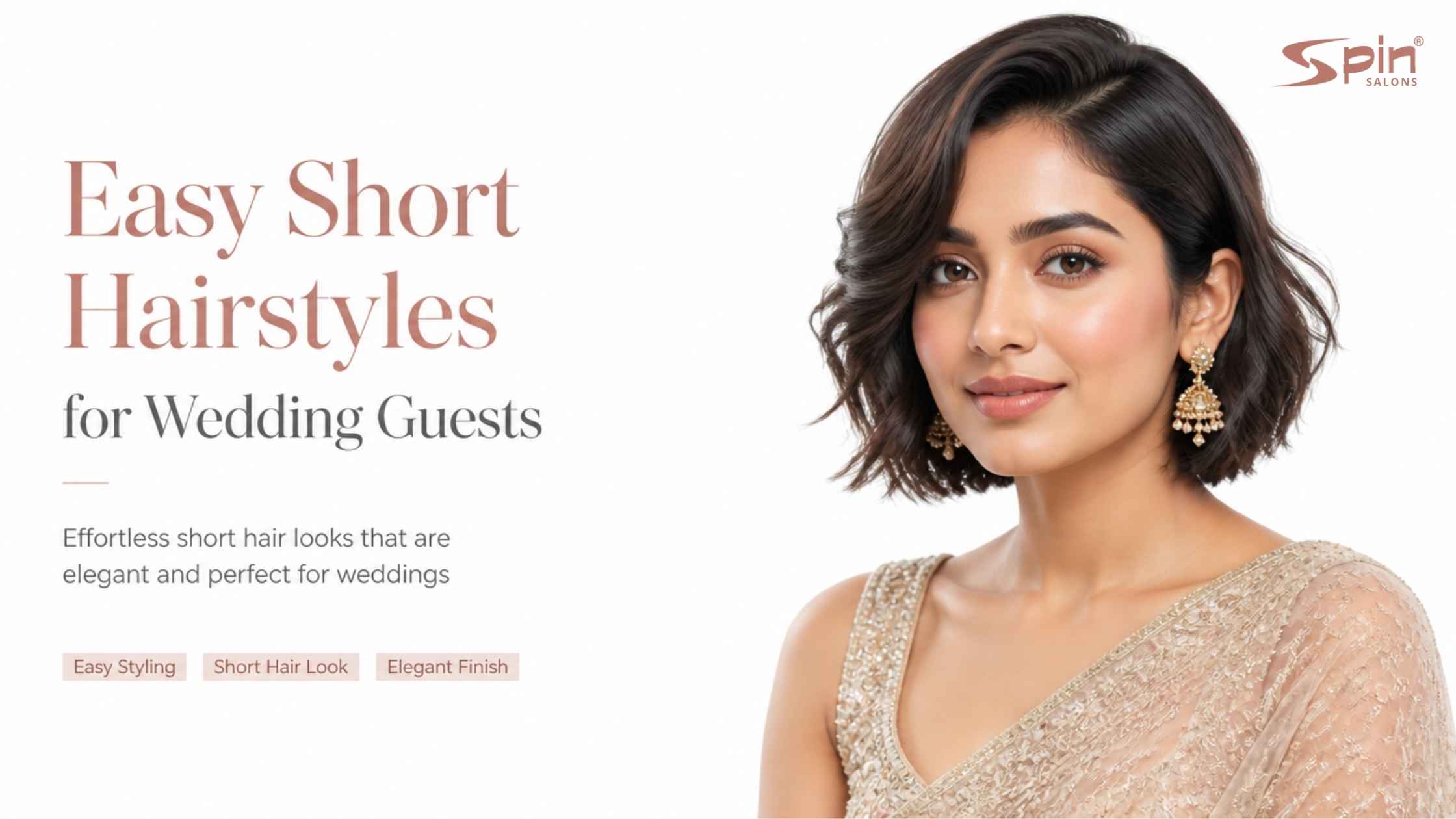 Easy Short Hair Styles for Wedding Guests