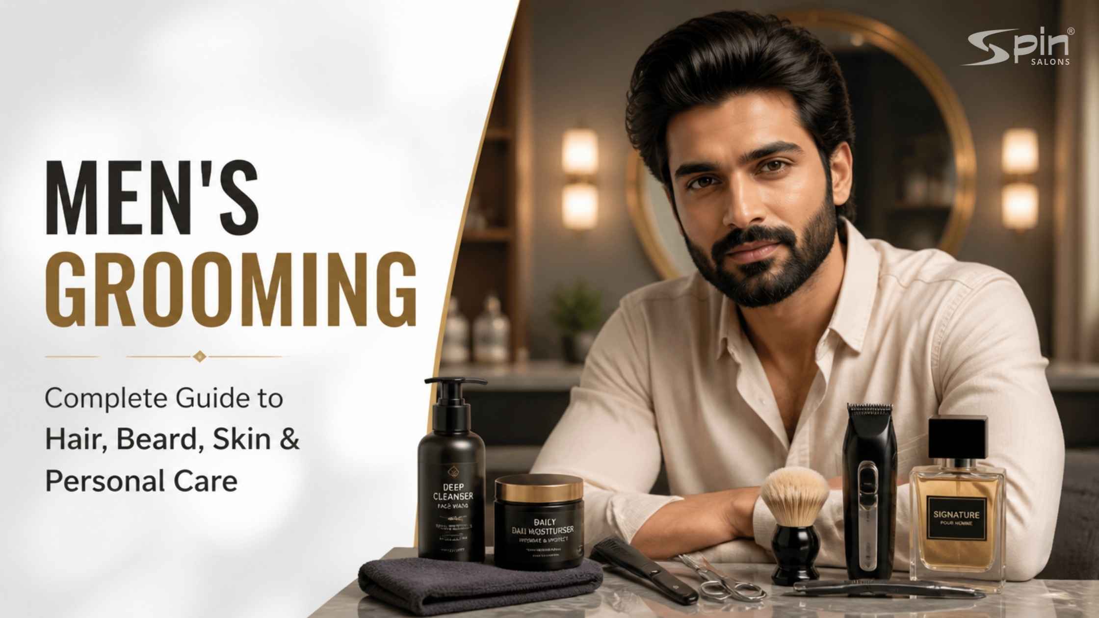 Men’s Grooming: Complete Guide to Hair, Beard, Skin & Personal Care