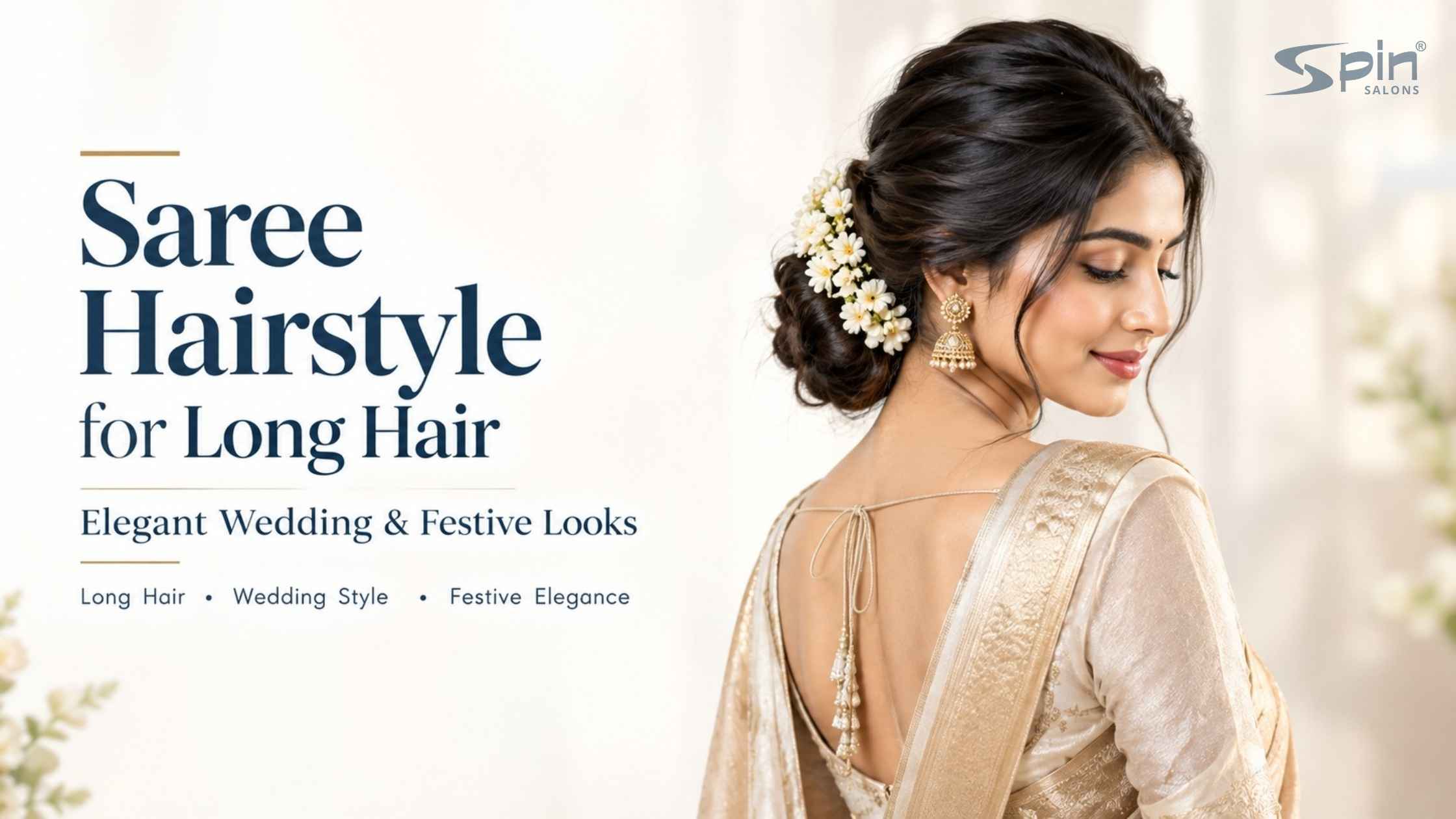 Saree Hairstyle for Long Hair: Elegant Wedding & Festive Looks